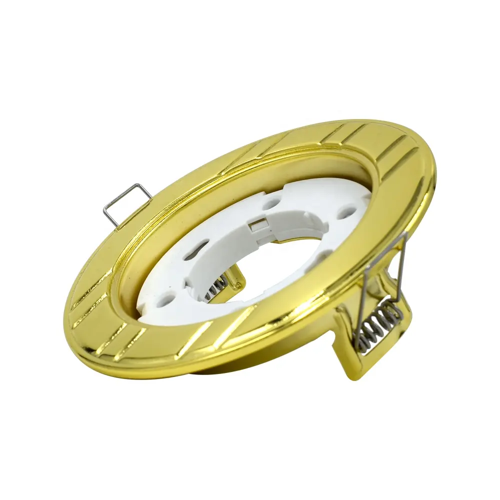 Lampu Plafon Led Tradisional GX53 Tempat Lampu Dasar Lampu Downlight Emas