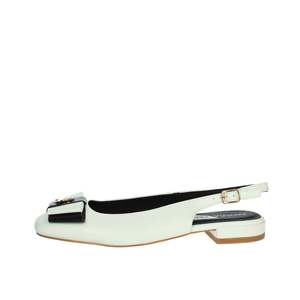 Ballerine Patrizia Pepe per Bambina, Bianche e Nere, Scarpe Basse con Design Slingback - Product Image 1