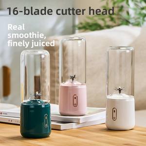 Nouveau Mixeur Portable Rechargeable avec Récipient en Verre, Broyeur <span class=keywords><strong>à</strong></span> Glace, Machine <span class=keywords><strong>à</strong></span> <span class=keywords><strong>Jus</strong></span> <span class=keywords><strong>de</strong></span> Fruits - Robot Culinaire Électrique, Livraison Directe Disponible - Product Image 5