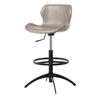 Tabouret de bar en bambou de style européen, hauteur réglable, dossier pivotant, chaise d'îlot design à pieds hauts, usage domestique, luxe léger