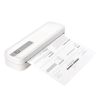 Printer dokumen Mini Portable, Printer dokumen kantor harga rendah, gigi biru & USB tanpa tinta A4 Printer termal portabel
