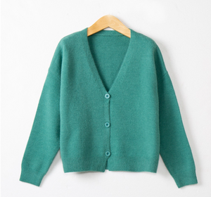 Cárdigans casuales de <span class=keywords><strong>mujer</strong></span> <span class=keywords><strong>al</strong></span> <span class=keywords><strong>por</strong></span> <span class=keywords><strong>mayor</strong></span> a precio bajo, cárdigan corto de moda otoñ<span class=keywords><strong>al</strong></span> con botón - Product Image 1