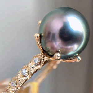 Porte-bague en argent S925, accessoires en perles DIY de 6 mm, perles rondes plates de 9 à 11 mm, 1715 perles pour la fabrication de bijoux - Product Image 3