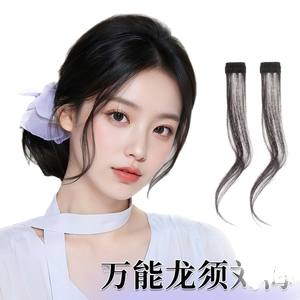 Flequillo de Pelo Sintético Ondulado Resistente al Calor, Natural, Invisible, para Mujer, Un Par por Pieza - Product Image 2