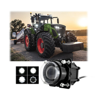 Faro LED Redondo de 90 mm para Tractor, 45 W, Luz Alta y Baja, para la Serie Massey Ferguson