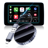 Adaptateur CarPlay sans fil Fuallwin, dongle, commande vocale, GPS, Siri, cartes en ligne, Wi-Fi double bande, compatibilité universelle, prise USB/Type-C