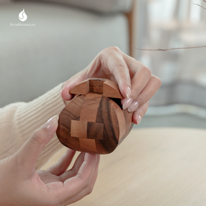Ascher: Rompecabezas de madera 3D Ascher Interlocking Lotus, juego de lógica intermedio, juguete educativo para niños y adultos - Product Image 1
