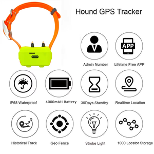 Collar Electrónico con Rastreador <span class=keywords><strong>GPS</strong></span> para Perros, Resistente al Agua, con Altavoz y Descarga Eléctrica para Entrenamiento de Perros de Caza, con Aplicación Gratuita - Product Image 2