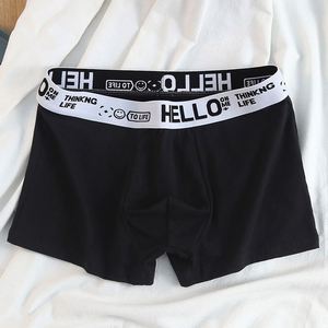 กางเกงบ็อกเซอร์ชายเอวกลาง HELLO รุ่นเยาวชน ผ้าถัก ยืดหยุ่น ใส่สบาย ระบายอากาศดี สินค้าขายดี - Product Image 2