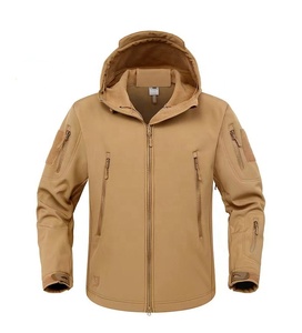Chaqueta Táctica con Capucha para <span class=keywords><strong>Hombre</strong></span> para Exteriores, Uniforme <span class=keywords><strong>Impermeable</strong></span> Softshell para Caza, Pesca y Montañismo, <span class=keywords><strong>Abrigo</strong></span> Táctico - Product Image 4