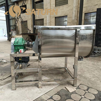 Mélangeur à ruban en acier inoxydable SUS316L de qualité alimentaire Saturn, moteur servo 3 kW, capacité 100-500L, mélangeur multifonctionnel pour détergents