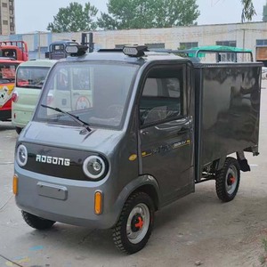 Mini boîte camion Tricycle vélo électrique <span class=keywords><strong>1500W</strong></span> solaire nouveau Tricycle à cabine fermée électrique à quatre roues 2025 avec coffre de cargaison - Product Image 6