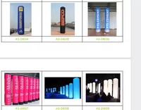 Colonne gonflable personnalisée avec logo de marque, couleur unie, en tissu Oxford, pour la promotion publicitaire extérieure des entreprises