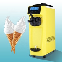 Machine à crème glacée pour café, GSEICE, machine à fabriquer de la crème glacée, machine à crème glacée molle, facile à utiliser, petite et légère