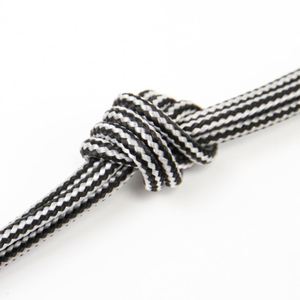 White and Black Round Braid 25mm Solid Braided Polypropylene Solid Rope Hot - Product Image 3