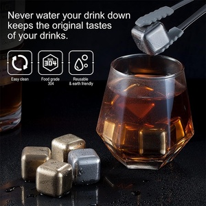 Vente directe d'usine, coffret cadeau de glaçons carrés en acier inoxydable pour whisky, pour les hommes amateurs de whisky - Product Image 4