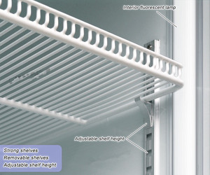 <strong>Double</strong> Glass <strong>Door</strong> Refrigerated Floral Cabinets <strong>Refrigerator</strong> - Product Image 3