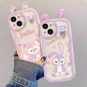 Bunny Doll Linnaebel Star Dailou Phone Case for iPhone 11 12 13 14 15 Pro Max Full Coverage Protective Case
