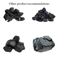 Charbon Anthracite à Haute Teneur en Carbone Fixe 95% Faible Teneur en Soufre 0,5% 6000 Kcal 8,5% Humidité Emballage Sac de 25kg
