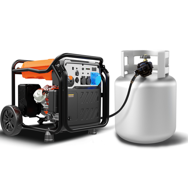 China Factory 8500Watt 8kw Open Frame Gasoline Power Generator 7600w 7.2kw LPG Inverter Generator 120V/240V with Electric Start