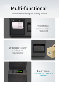 Terminal de caisse enregistreuse de bureau Android/Windows 21,5 pouces, système complet de point de vente pour restaurants S215K Pos - Product Image 5