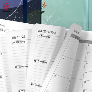 Carnet de notes portable A6 à couverture rigide avec reliure cousue, idéal pour le bureau et la planification, avec sangle élastique simple – Collection 2026 - Product Image 4