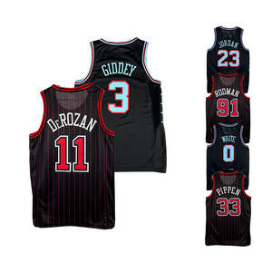 Maglie da basket americane ricamate all'ingrosso 2026 Hot Sale - 3 Giddey, 14 Buzelis, 14 DeRozan, 91 Rodman, 33 Pippen, 8 Lavine - Product Image 4