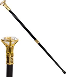 Low PriceNoble King's Scepter Luxury Telescopic <b>Walking</b> <b>Stick</b> Inspired by Egyptian Pharaohs with Iron Tip for Hiking and Camping - Product Image 1