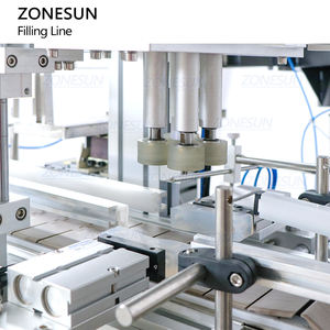 ZONESUN ZS-FAL180D7 स्वत: डेस्कटॉप आवश्यक तेल स्किनकेयर तरल ड्रॉपर बोतल भरने कैपिंग और लेबलिंग मशीन - Product Image 4