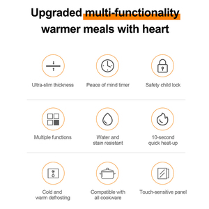 91x41cm Extra Große Speisenwärmematte Hält Essen Warm oder Auftauen Elektrische Silikon-Heizmatte Mit 9 Temperaturstufen und 12-Stunden-Timer - Product Image 6