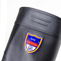 Bottes de pluie Warrior 809 pour hommes, mi-hautes, antidérapantes, pour chantier, protection, toutes saisons, chaussures en plastique