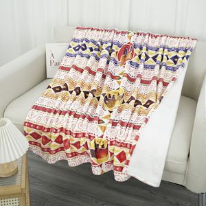 Manta estampada ligera para todas las estaciones, ultrasuave, acogedora y de felpa, mantas decorativas, perfectas para descansar - Product Image 2