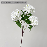 HGA Hydrangea artificielle réaliste au toucher naturel, fleur d'hortensia verte pour la décoration intérieure et commerciale, décoration de salon