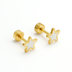 Star Stud <b>Earrings</b> Stainless Steel Multi Color Five Pointed Star Women Fashion Jewelry Small <b>Earrings</b> For Everyday Wear - Product Image 5
