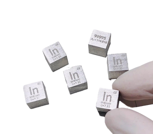 Cube de densité en métal indium 99,9995 %, 10 mm, 7,3 grammes - Product Image 2