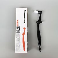 Brosse de nettoyage pour machine à café à tête angulaire avec manche en forme d'os croisé, nettoyeur de groupe, kit barista pour expresso