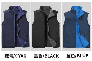 Gilet Reversibile in Velluto a Coste da Uomo 2025, Giacca Senza Maniche Casual per Autunno e Inverno, Calda con Zip, Antivento, Gilet da Squadra - Product Image 3