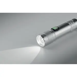 Lampe de poche FLASHRA en aluminium recyclé, gadgets écologiques - Product Image 1