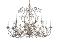 Lustre antique de lumière de feuille de finition de rouille profonde de style traditionnel