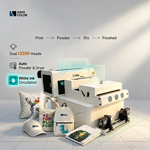 Impresora DTF de 60 cm con agitador de polvo, todo en uno, cabezales duales I3200, impresión continua 24 horas, 40/60/80 cm para camisetas, sudaderas con capucha y gorras - Product Image 1