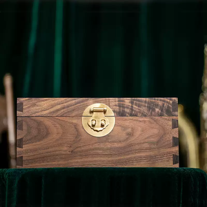 Tùy Chỉnh Kích Thước Khớp Khớp Khớp Bằng Gỗ Tổ Chức Ngực Lỗ Mộng & Tenon Khớp Đúng Đúng Với Thủ Công Trường Hợp Lưu Trữ Óc Chó Màu Đen Hộp Lưu Trữ Với Nắp - Product Image 5