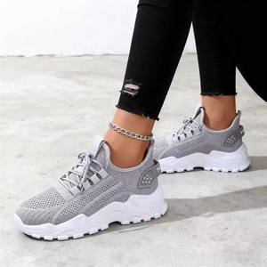 Zapatos de <span class=keywords><strong>Mujer</strong></span>, Primavera, Nuevos, Casuales, Transpirables, Ligeros, Duraderos, con Cordones Delanteros, <span class=keywords><strong>Zapatillas</strong></span> de Una Sola Capa, Venta al Por Mayor de Fábrica - Product Image 3