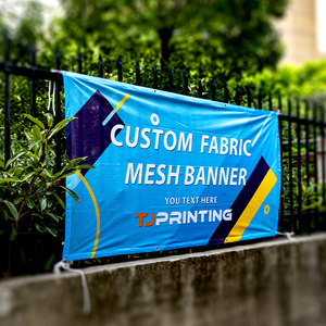 Striscione in Rete Personalizzato per Eventi all'Aperto, Resistente al Vento con Stampa a Trasferimento Termico su Poliestere - Product Image 5