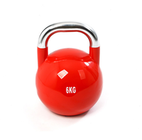 Ensemble de poignées de Fitness de haute qualité, vert, personnalisé, russe, Kettleball, réglable, chromé, compétition, Kettlebell