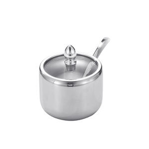Ensemble <span class=keywords><strong>de</strong></span> pots à épices en acier inoxydable <span class=keywords><strong>de</strong></span> qualité alimentaire 304, écologiques, durables, avec couvercle et cuillère pour <span class=keywords><strong>restaurant</strong></span>, barbecue - Product Image 3