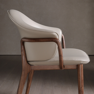 Vente en gros de nouveaux produits Chaise papillon Chaise de salle à manger esthétique orientale Chaise silencieuse de luxe en bois massif <span class=keywords><strong>Fauteuil</strong></span> assis confortable - Product Image 4