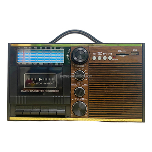 Eletree วิทยุสื่อสารสากล1976, VINTAGE AM <span class=keywords><strong>FM</strong></span> SW1-9ตัวรับสัญญาณ11แถบโลกพร้อม USB SD - Product Image 1