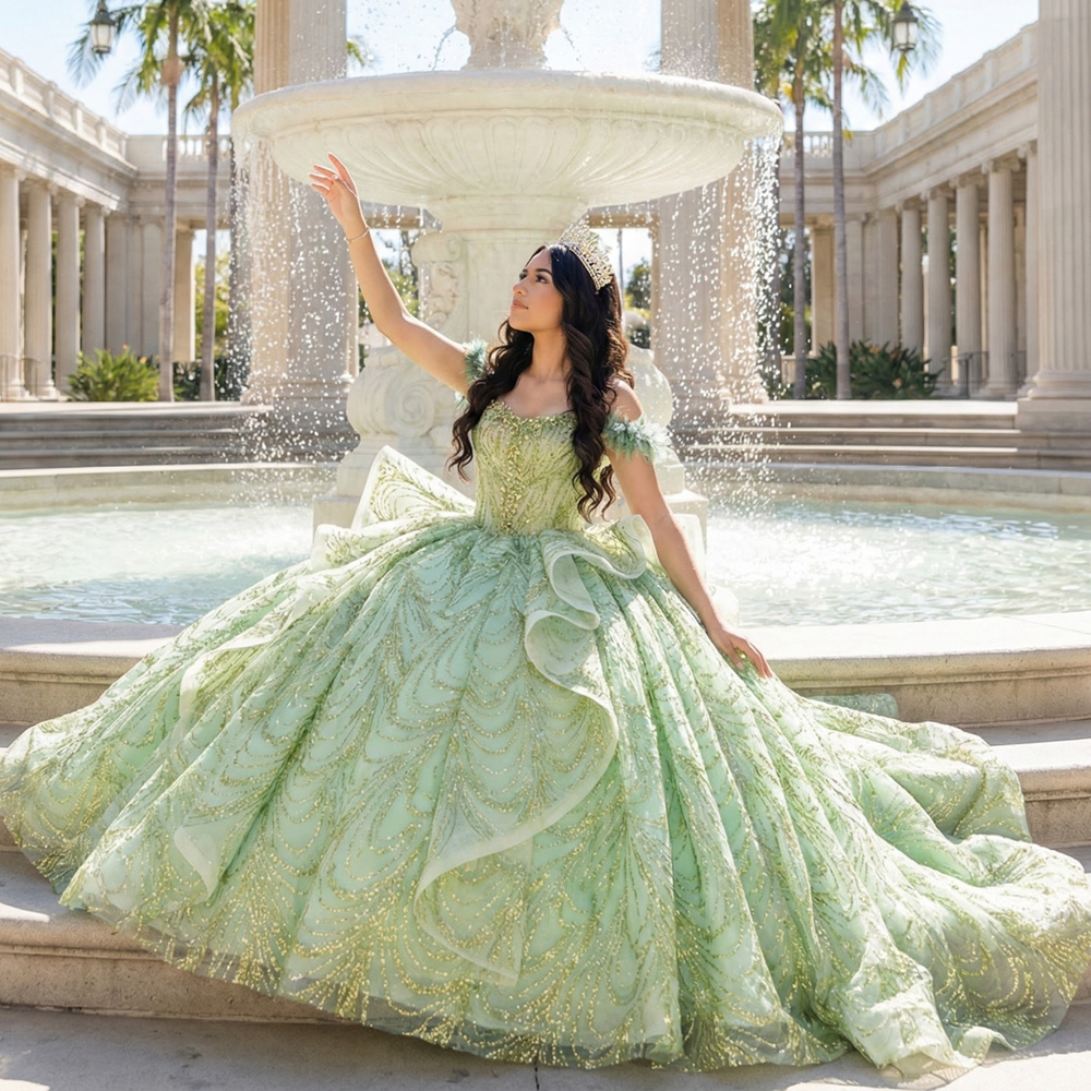 seafoam green bridal dresses MATCHA PRINTED TURTLE NECK DRESS – EVELINFINK main image 0