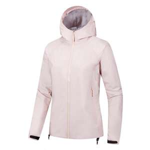 Combinaison de pluie solide en polyester léger de haute qualité, automne, fermeture éclair, coupe-vent, imperméable, veste tricotée pour la randonnée, hommes et femmes - Product Image 3