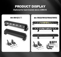 Barres lumineuses LED étanches 12'' 22'' 12V 24V avec feux de position ECE R10 R112 pour camion tout-terrain 4x4